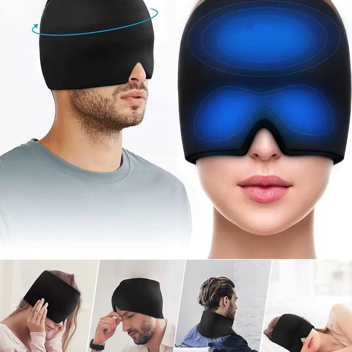 Cooling Gel Head Mask for Hot and Cold Therapy - obrazek 4